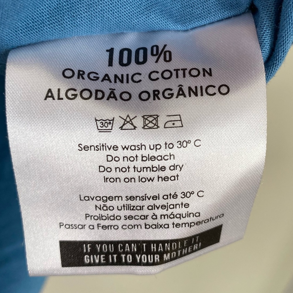 INIMIGO Men’s Organic Cotton Heart T Shirt Size XL Blue - Picture 9 of 10